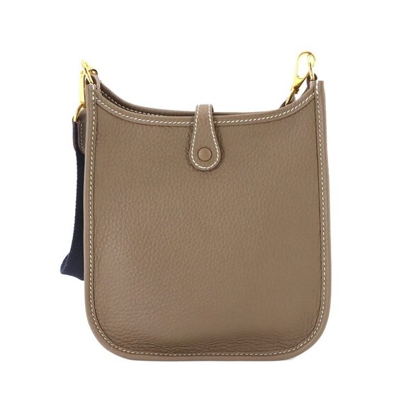 HERMES Everlyne Amazon TPM Shoulder Bag Taurillon Clemence Etoupe U 90279982 - Picture 2 of 12